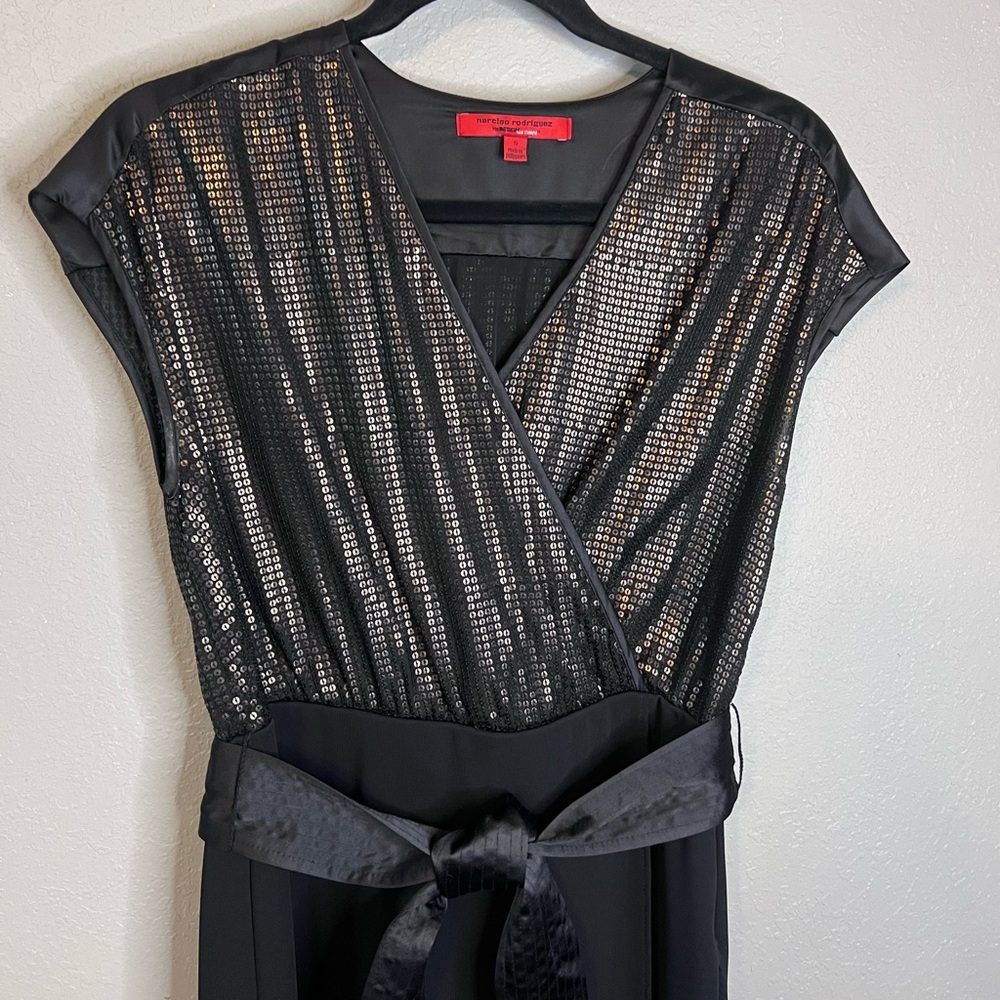Narciso Rodriguez Copper Sequin Dress